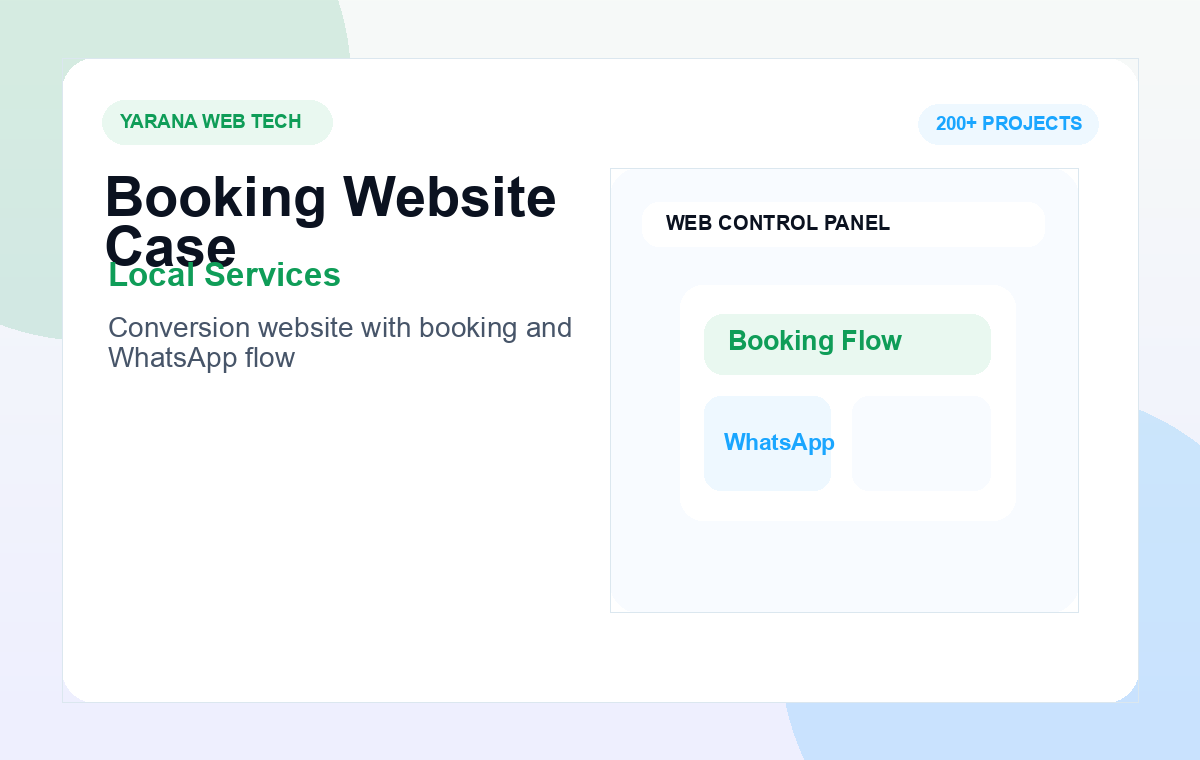 Business Website with Booking & WhatsApp Integration